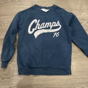 Blue H&M Champs 76 Long Sleeve Baseball Sweater | Kids Size 8/10 (M)